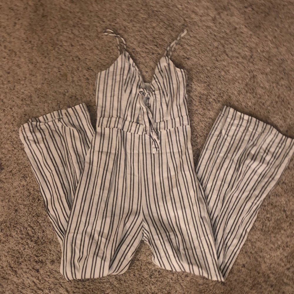 BEACHY NAVY STRIPED K TOO JUMPSUIT